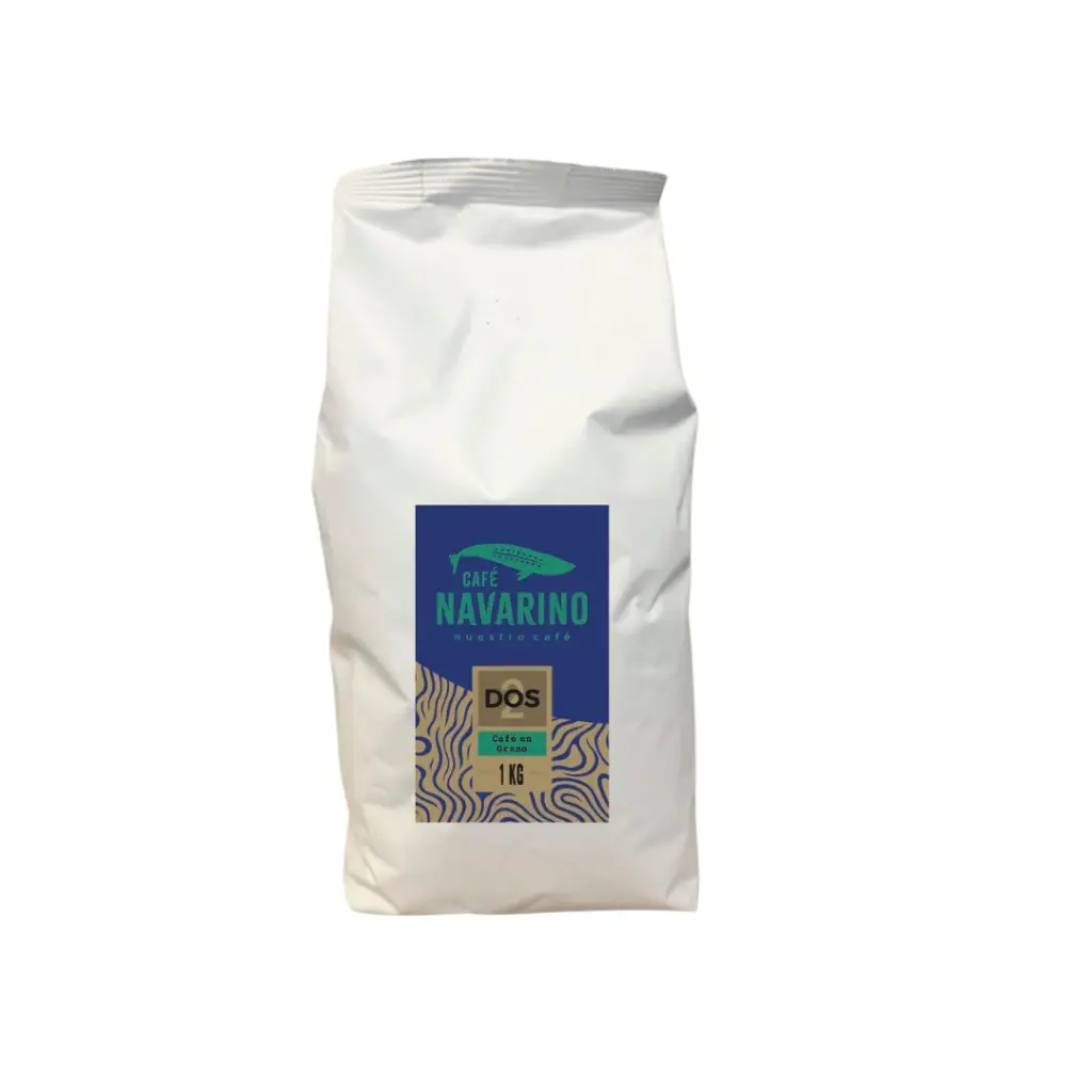 CAFE NAVARINO 2 DOS TOSTADO EN GRANO 1 KG. 