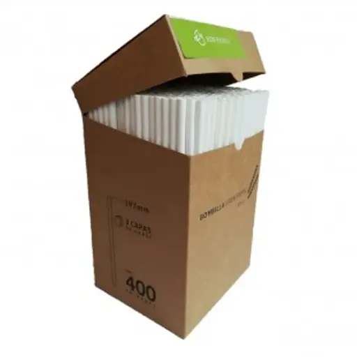 [FP41001] BOMBILLA PAPEL BLANCA 6 MM. X 197 MM. 