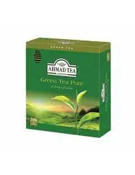 [SV20040] TEABAG AHMAD GREEN PURE TEA (CAJA 100 UNIDADES)